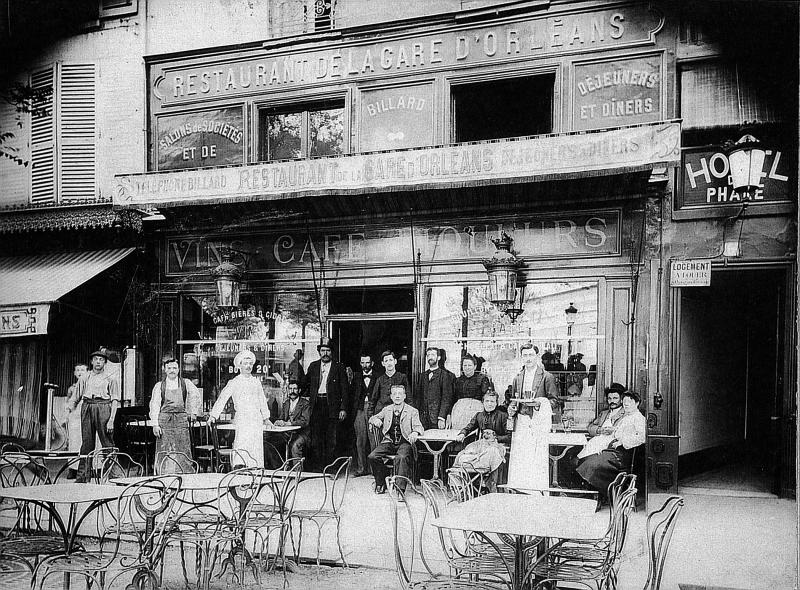 Restaurant de la gare d'Orléans, boulevard de l’Hôpital, à Paris (75), 1902