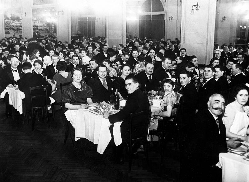  Banquet (banqueton) de l'amicale La Laguiolaise, à Paris (75) ou sa région, 1938