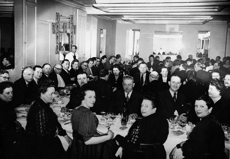  Banquet (banqueton) de l'amicale La Laguiolaise, à Paris (75) ou sa région, 1947