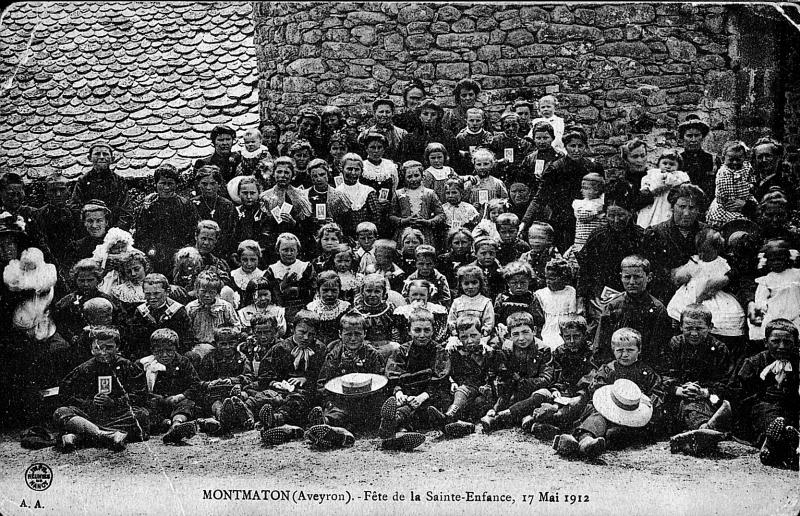 MONTMATON (Aveyron). - Fête de la Sainte-Enfance (17 mai 1912)