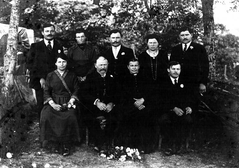 Famille Laporte, en Viadène (secteur de Saint-Amans des Cots), 1921