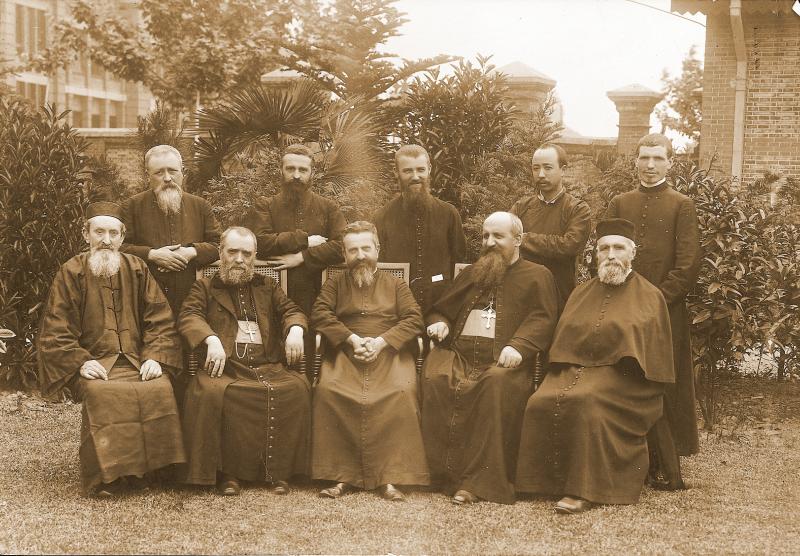 Missionnaires (missionaris), à Shanghaï (Chine), 24 mai 1912