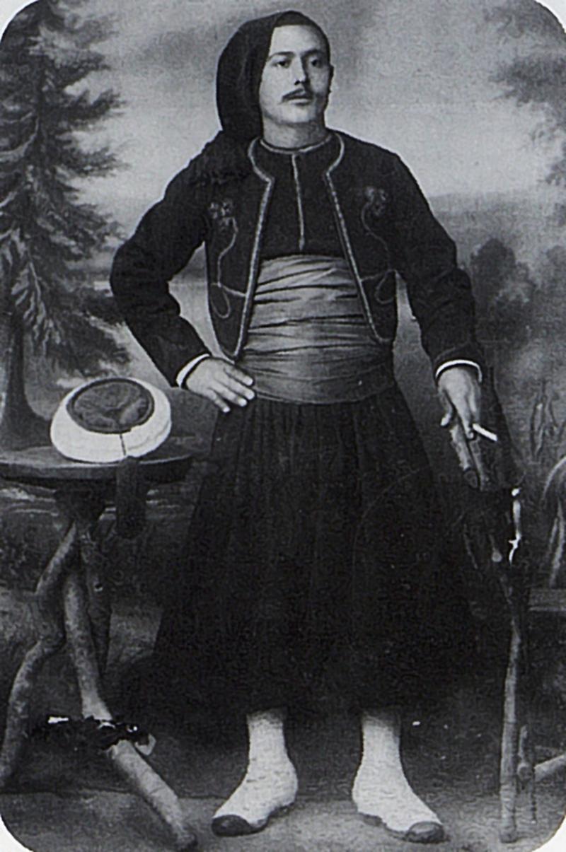 Célestin Sabrié en zouave soldat, en Algérie, 1898-1899. 
