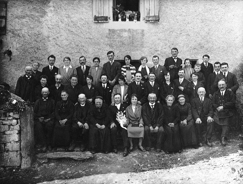 Mariage Mayran-Palis, à Malbosc, 1926