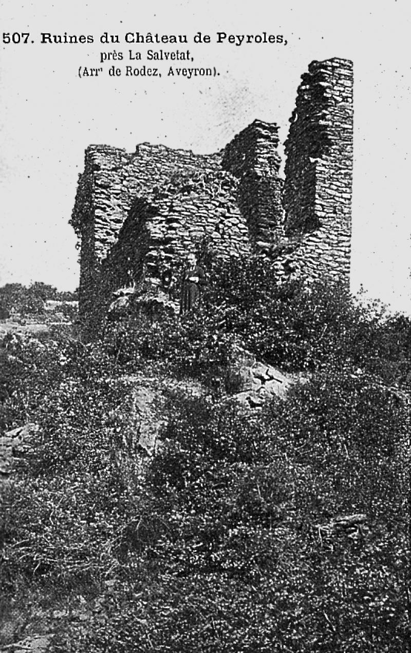 507. Ruines du Château de Peyroles, près La Salvetat