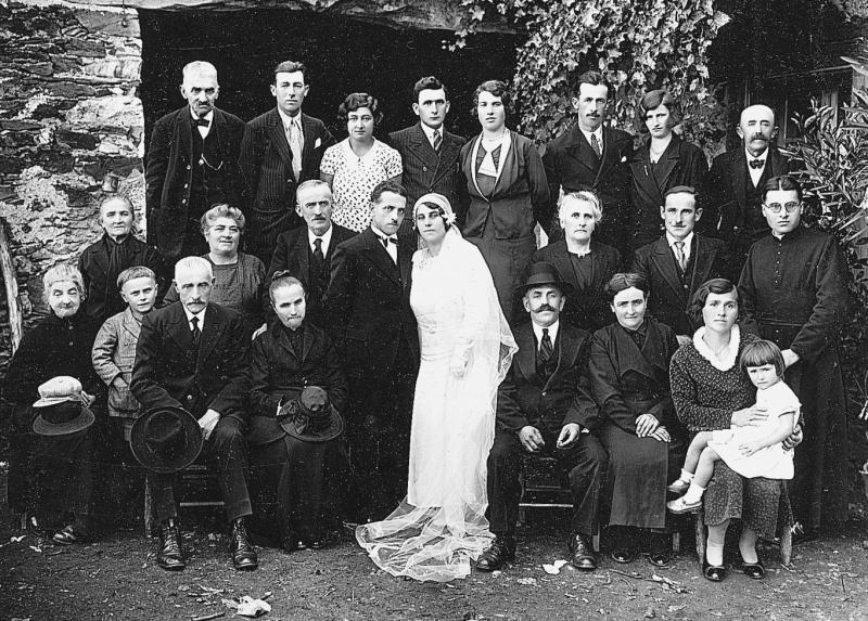 Mariage Cros-Cayre, à Lespinassole, 1934