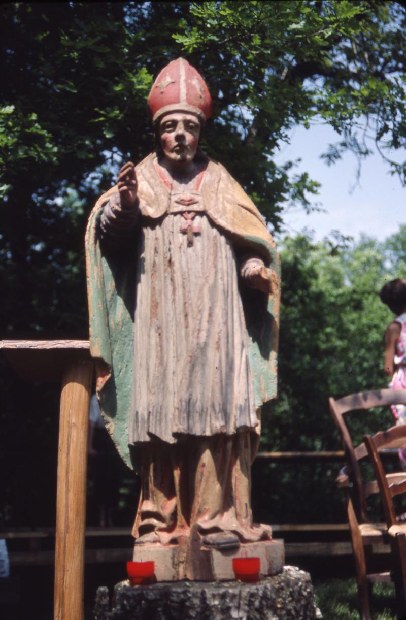 Statue (estatua) de saint Clair (sant Clar), à Verdun